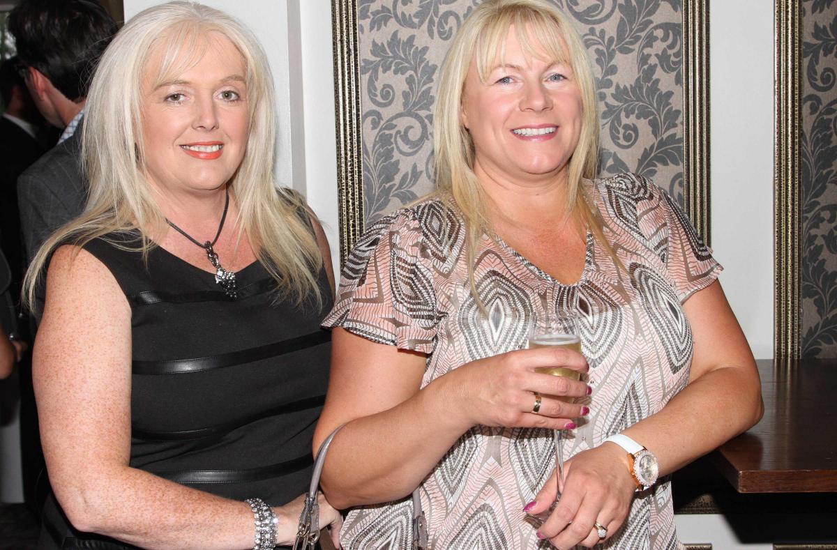 Rockliffe Hall Spa Garden at the VIP launch evening. Lisa Anderson, left and Paula Johnson.  Picture: ANDY LAMB