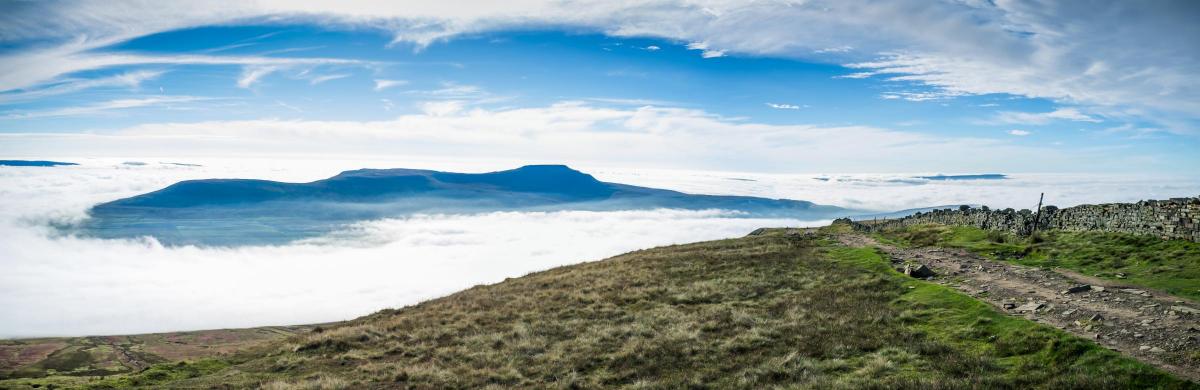 This breath-taking picture of Ingleborough above the fog in North Yorkshire was taken on November 3 from the top of Whernside by Andrew Fletcher of Preston-under-Scar, near Leyburn