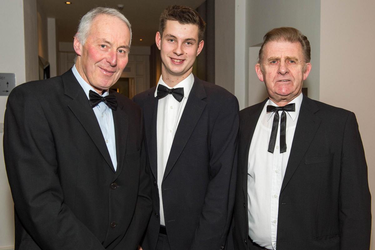Catterick Young Farmers Club Leader Peter Sayer, Chairman Alex Chapman and President Dave Wood