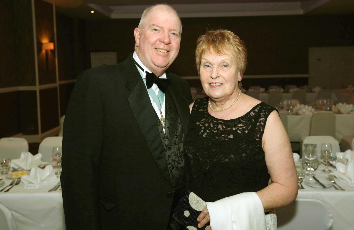 The Masonic Ladies Night at Scotch Corner Hotel.
Worshipful Master, Paul Blacklock with his wife, Sheila.
Picture: Richard Doughty Photography