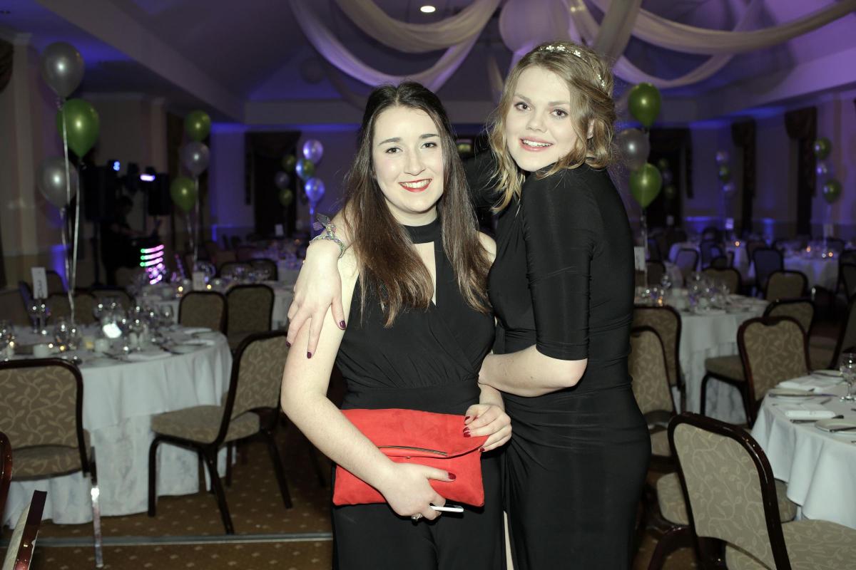 Great Smeaton Young Farmer's Ball at Solberge Hall in Newby Wiske.
Laura Hallett and Imogen Grange. Picture by Stuart Boulton.