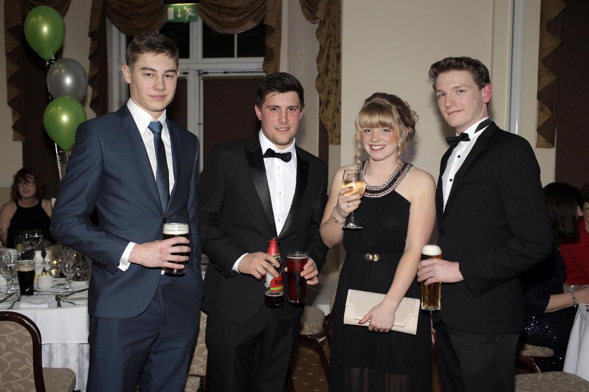 Great Smeaton Young Farmer's Ball at Solberge Hall in Newby Wiske.
Ben Mupplebeck, Joe Wilbor, Megan Tonks and Will Hamsom. Picture by Stuart Boulton.