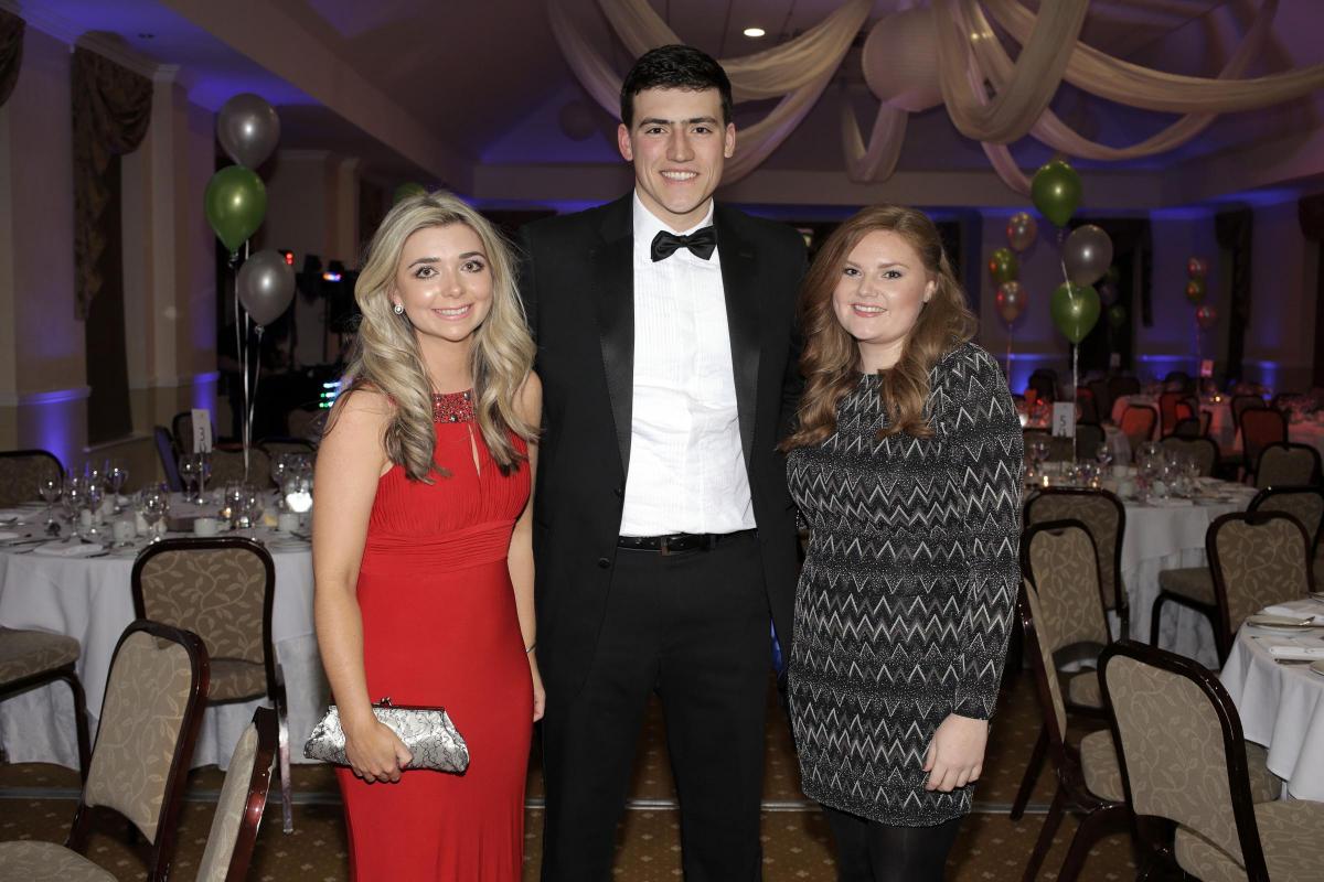 Great Smeaton Young Farmer's Ball at Solberge Hall in Newby Wiske.
Claire Harker, Josh Knaggs and Alice Cracknell. Picture by Stuart Boulton.
