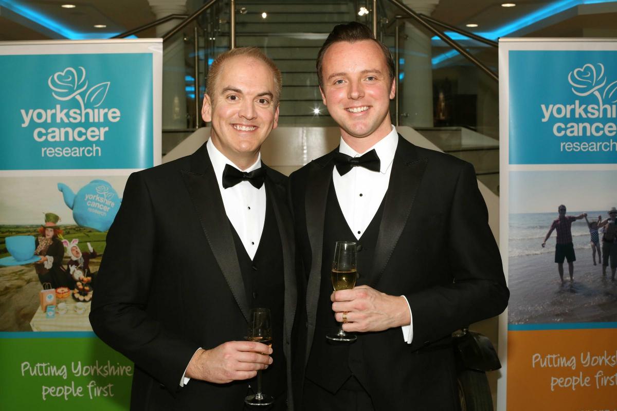 The Yorkshire Cancer Research charity ball at Tennants, Leyburn.
Stephen Gibbens and Rob O'Hagan.
Picture: Richard Doughty Photography