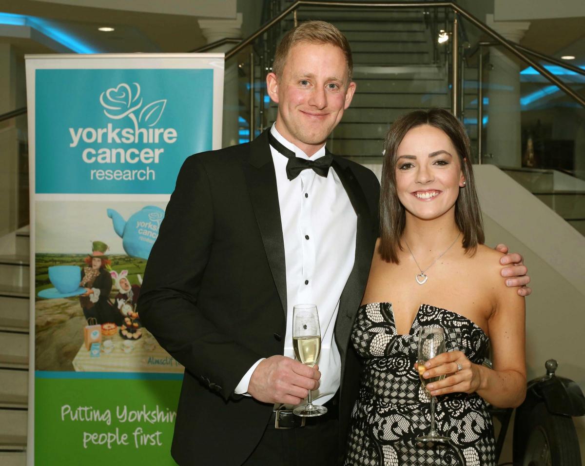 The Yorkshire Cancer Research charity ball at Tennants, Leyburn.
Chris Hall and Chloe Carr.
Picture: Richard Doughty Photography