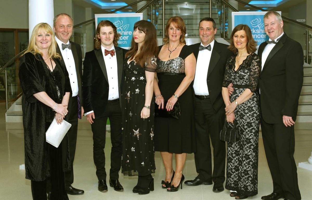 The Yorkshire Cancer Research charity ball at Tennants, Leyburn.
Jane and Martin Foster, Joe Westwood, Harriet Foster, Janet and Bill Riding, Jan and Phil Jones.
Picture: Richard Doughty Photography