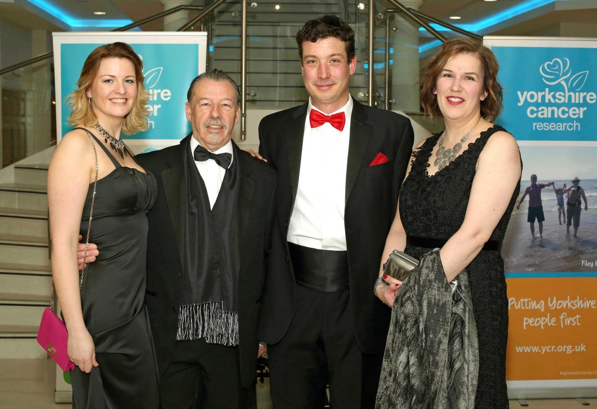 The Yorkshire Cancer Research charity ball at Tennants, Leyburn.
Kerry Nelson, Mick Powell, Andy Nelson and Liz Zaremba.
Picture: Richard Doughty Photography