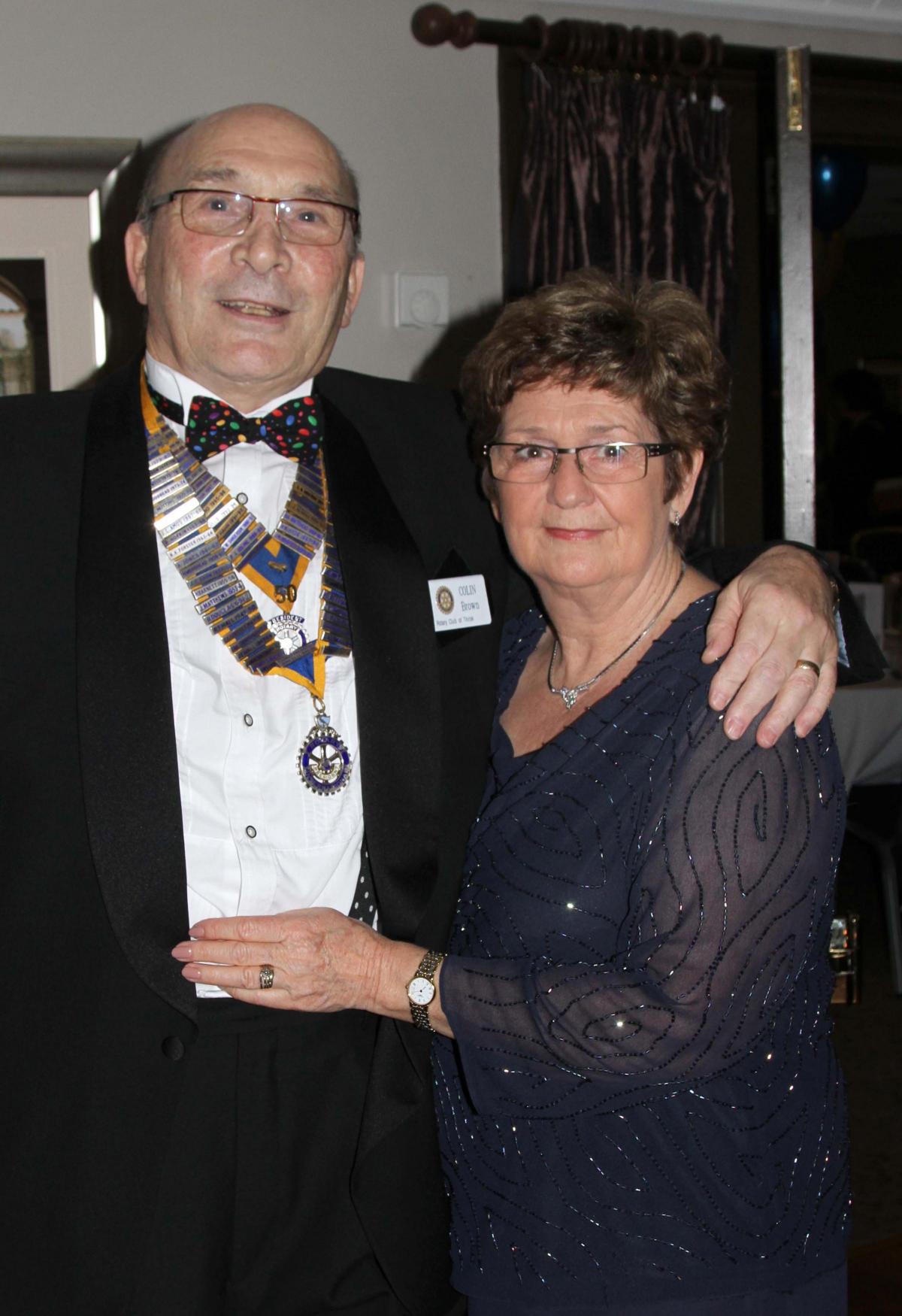 S&P Rotary at Topcliffe Colin and Margo Brown.