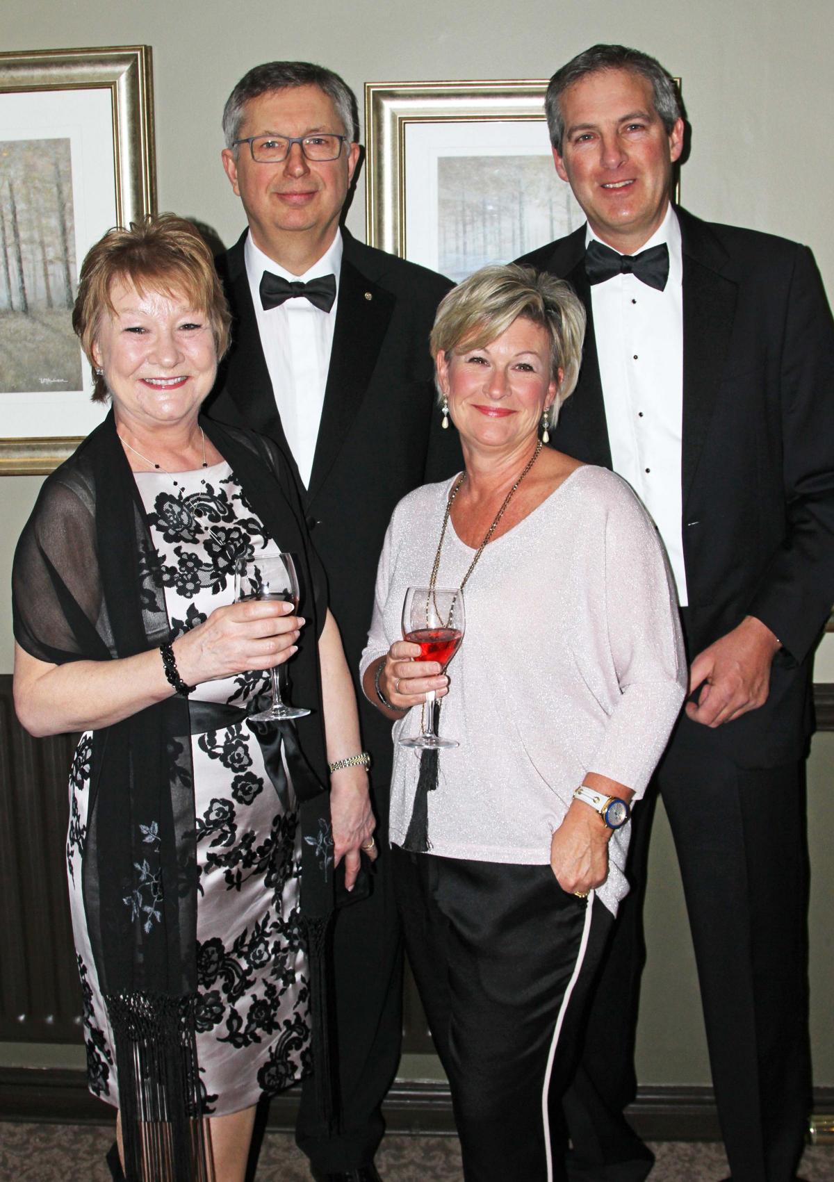 S&P Rotary at Topcliffe from left Julie and David Alderson, Jane and David Jackson.