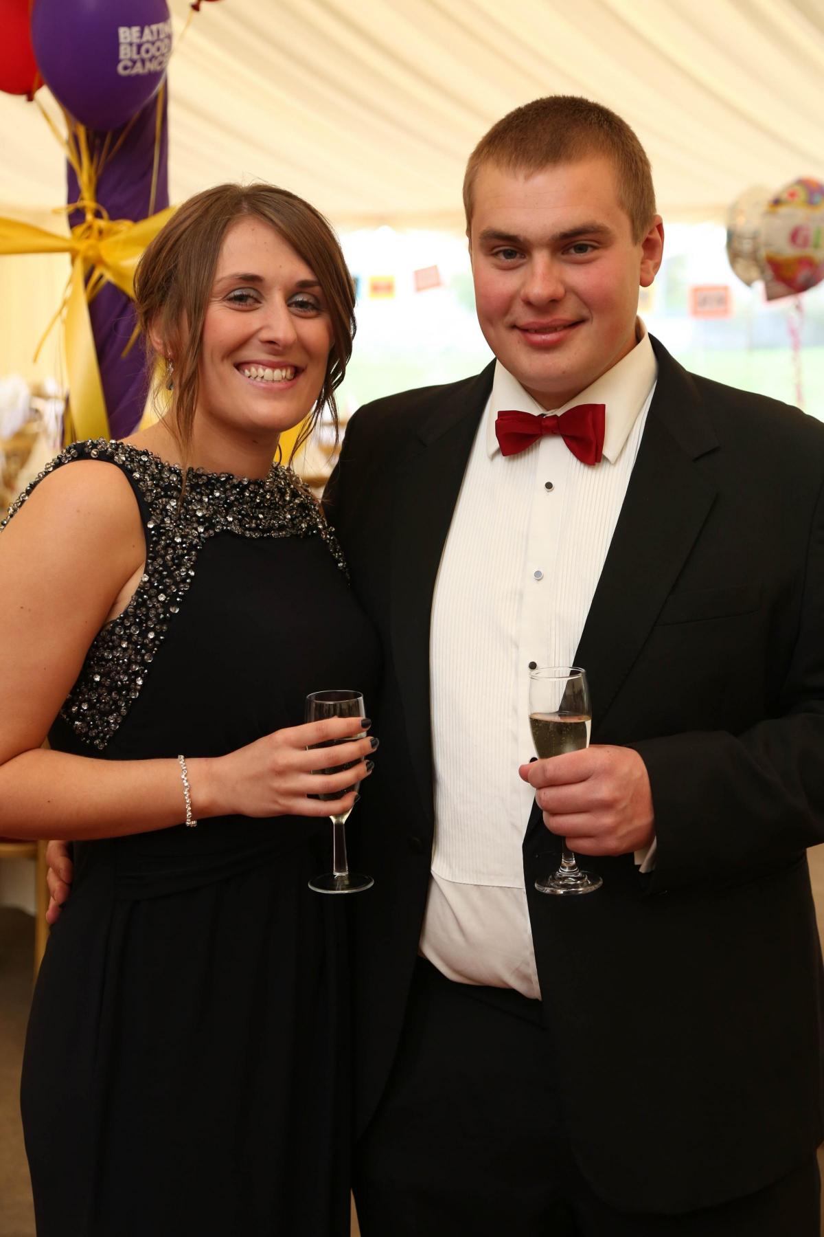 Blood Charity Ball, Leyburn, North Yorkshire. Sadie Burnett and Richard Metcalfe. Picture: TOM BANKS