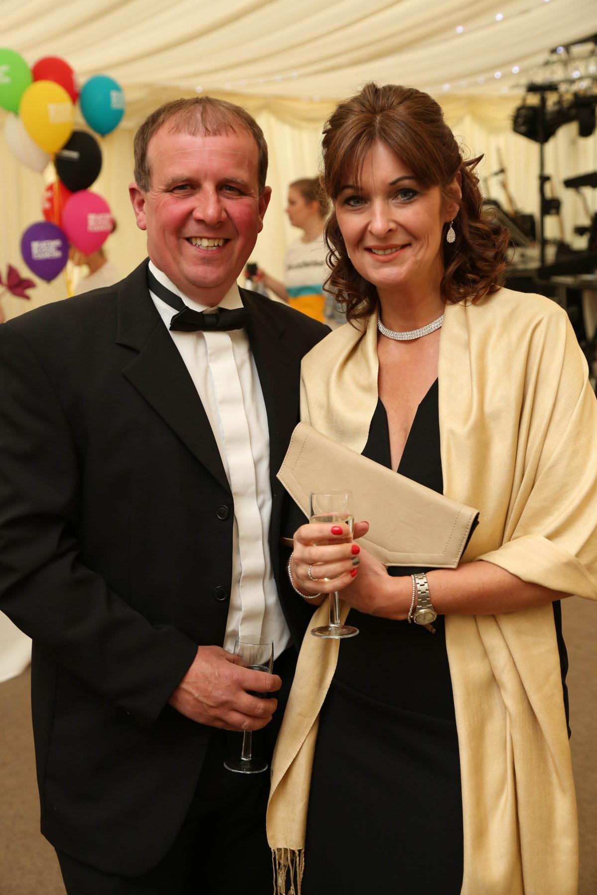 Blood Charity Ball, Leyburn, North Yorkshire. James and Rachel Wilkinson. Picture: TOM BANKS