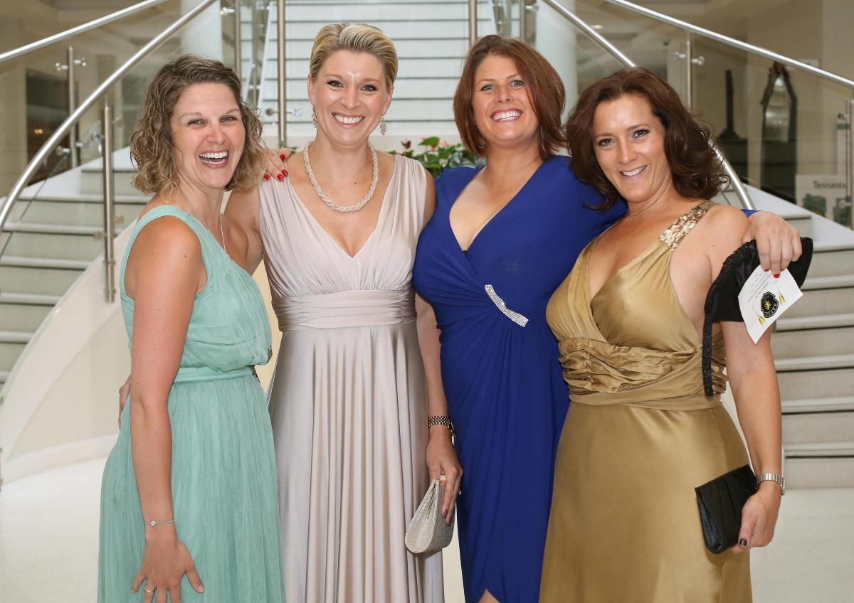 Wensleydale RFC Ball at Tennants, Leyburn.
Julie Hodges, Louise Muir, Vickie Dennis and Debi Outhwaite.
Picture: Richard Doughty Photography