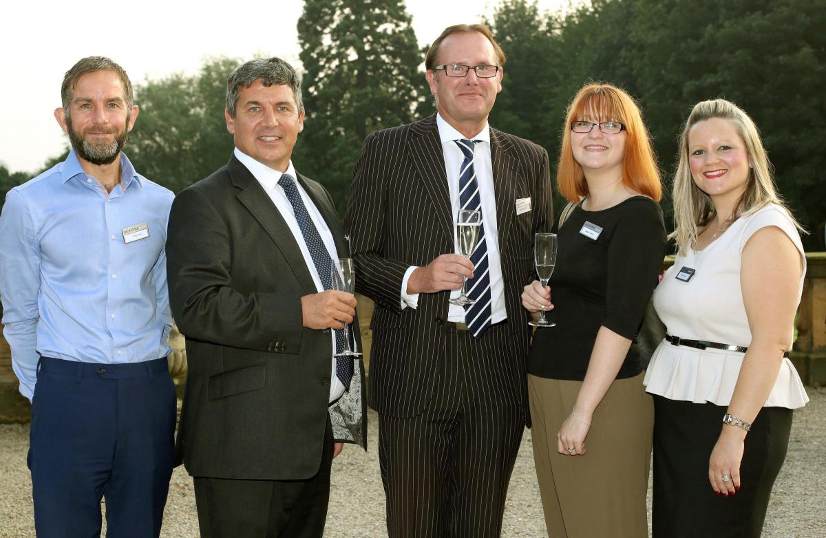 Jacksons Law Firm 140th Anniversary celebration at Hutton Rudby Hall.
Toby Joel, Gary Bovan,Mark Stouph, Angie Papprill and Alison Binns.
Picture: Richard Doughty Photography