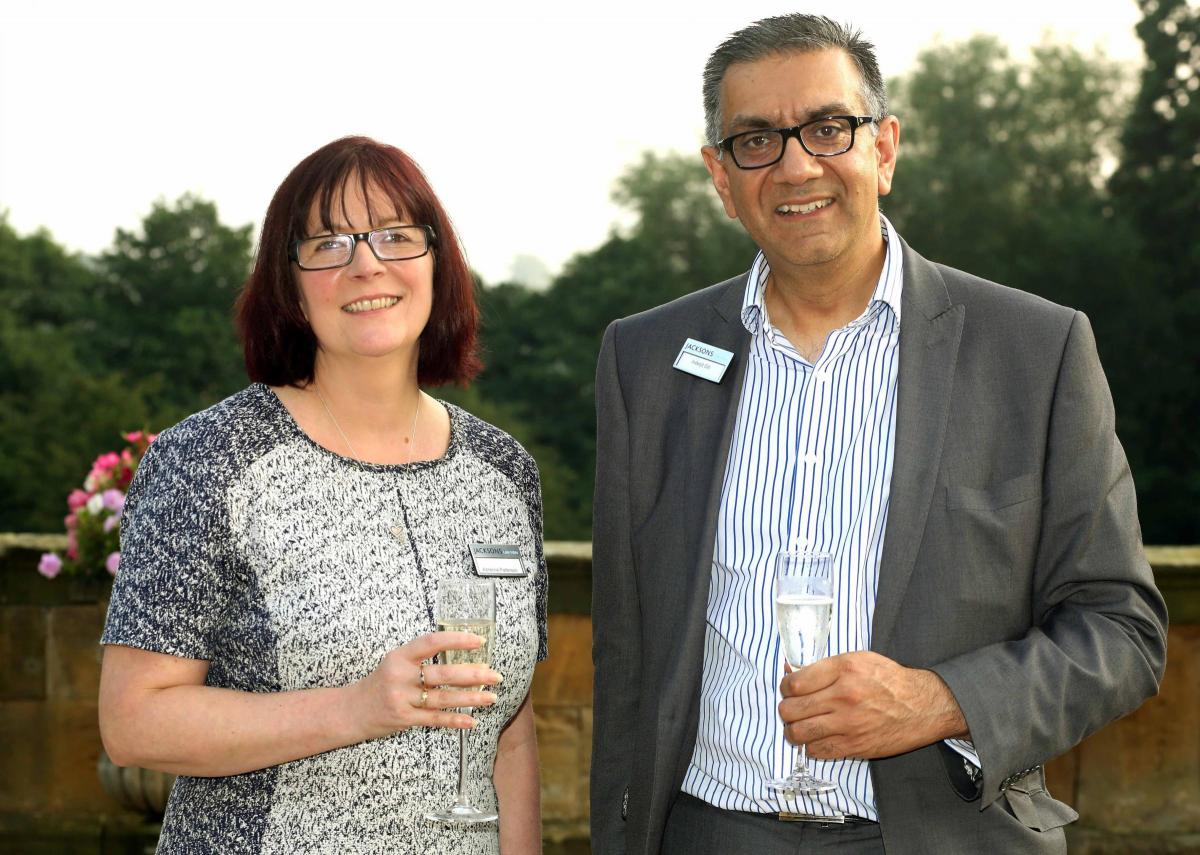 Jacksons Law Firm 140th Anniversary celebration at Hutton Rudby Hall.
Adrienne Paterson and Inderjit Gill.
Picture: Richard Doughty Photography