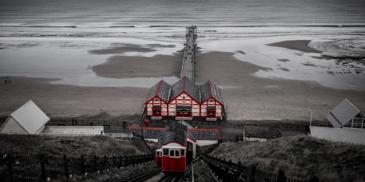 David Rowden created this picture of Saltburn's cliff lift