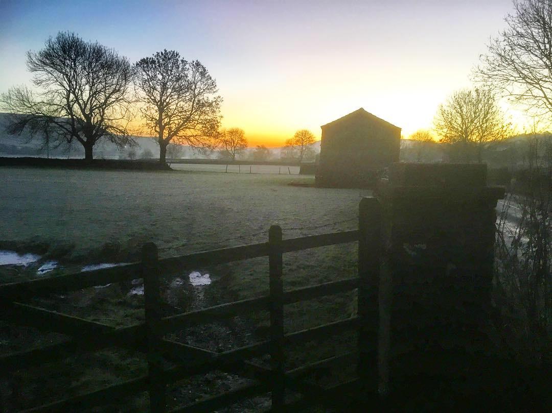 Jennifer Pearson writes: My brother, Steve Peace, took this photo at 7.55am at Worton, near Leyburn, as he was travelling down Wensleydale on the last leg of a long journey from South Wales on a surprise visit to our Dad, aged nearly 93, who is unwell at