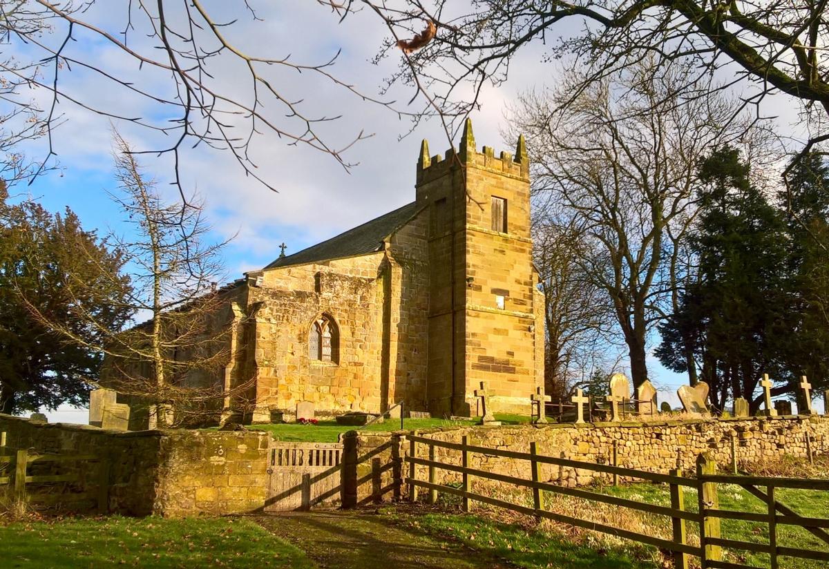 St Lawrence's at Kirby Sigston is one of our most tucked away churches. This picture of it in the early spring sunshine is by Libby Harding of Leeming