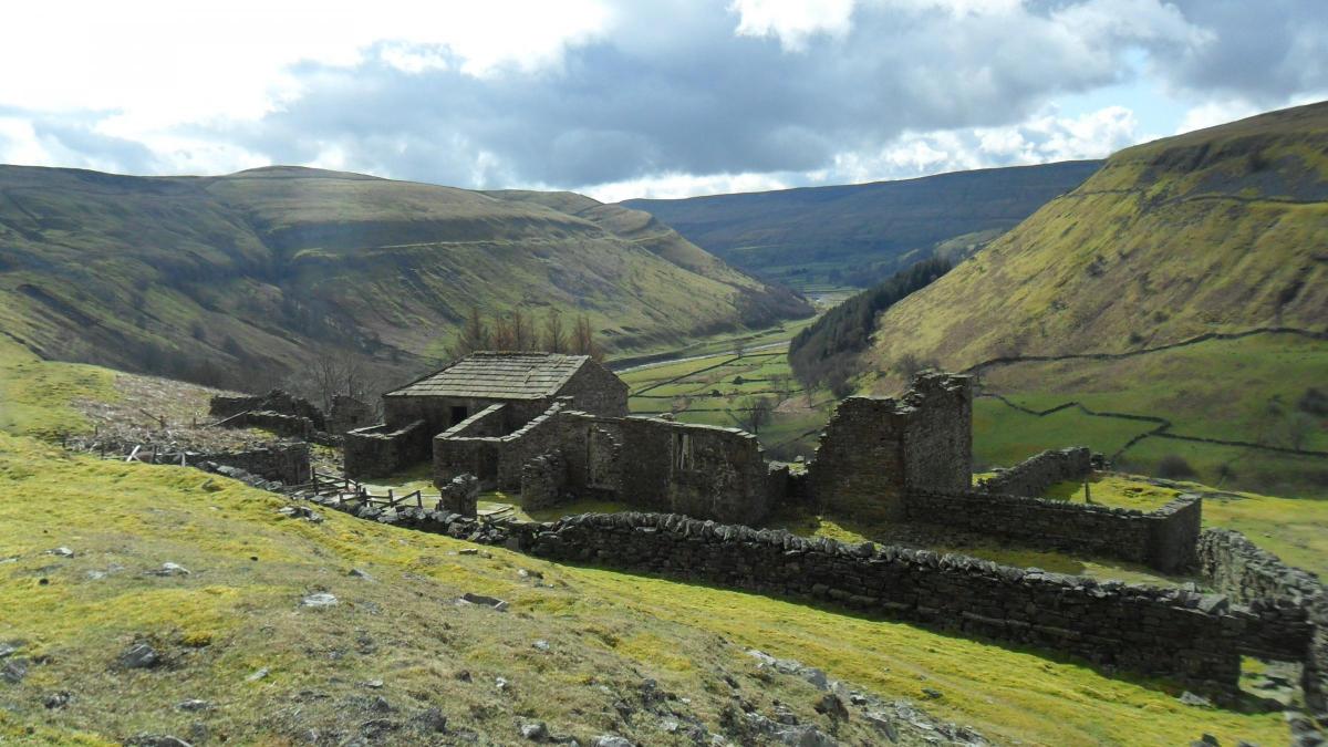 Helen Guy of the Keld Resource Centre captured this stunning view of nearby Crackpot Hall with Kisdon Gorge in the background.