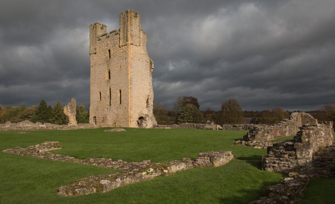 John Carter of Stockton-on-Tees went to Helmsley to capture this atmospheric shot of the east tower of the town’s ancient castle. Taken on a blustery morning with occasional bursts of sunlight striking the stonework, accentuated by dark clouds above.