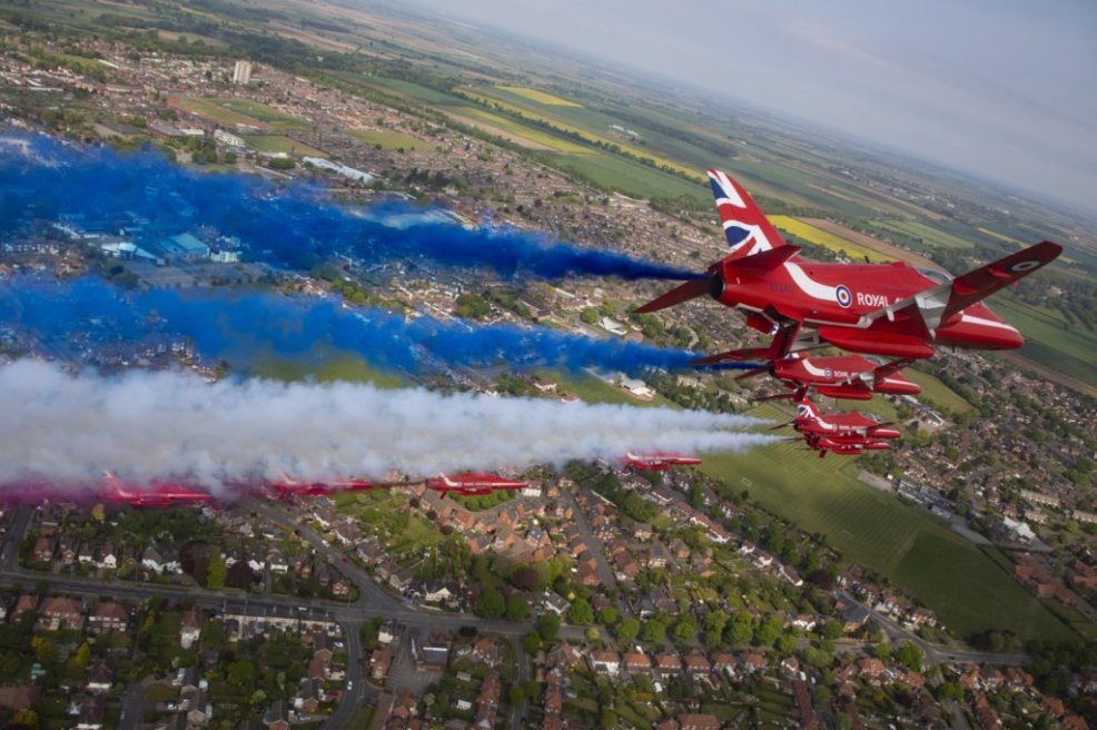 A British icon: the Red Arrows are global ambassadors and drum-up a significant amount of trade for the UK plc. – MoD/Crown Copyright 2021