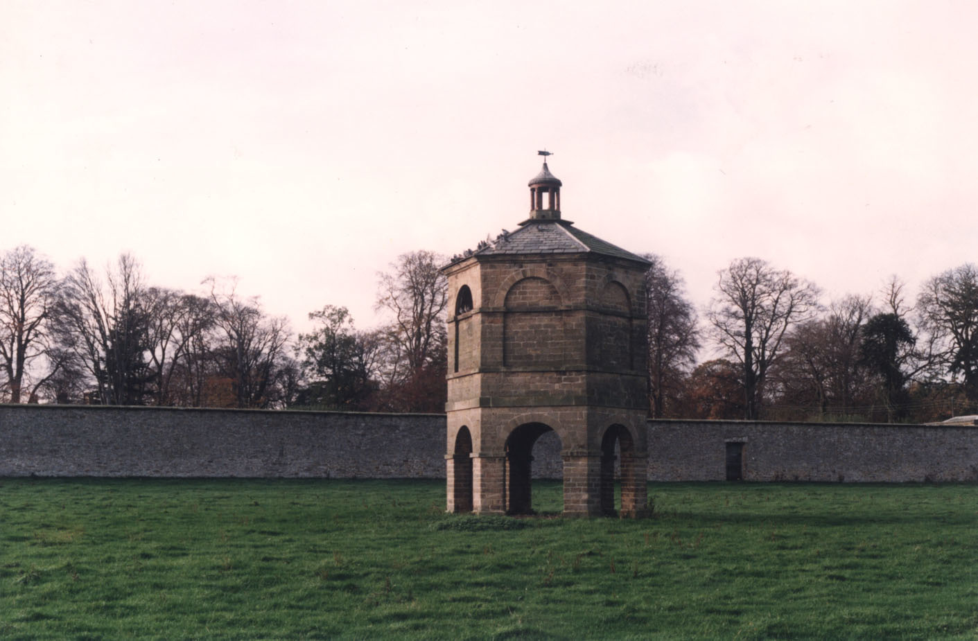 The most decorative dovecote in the district at Forcett has many similarities to a bandstand in the Vauxhall pleasure gardens in London