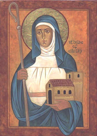 Echo Memories - An icon of St Hilda at Whitby.