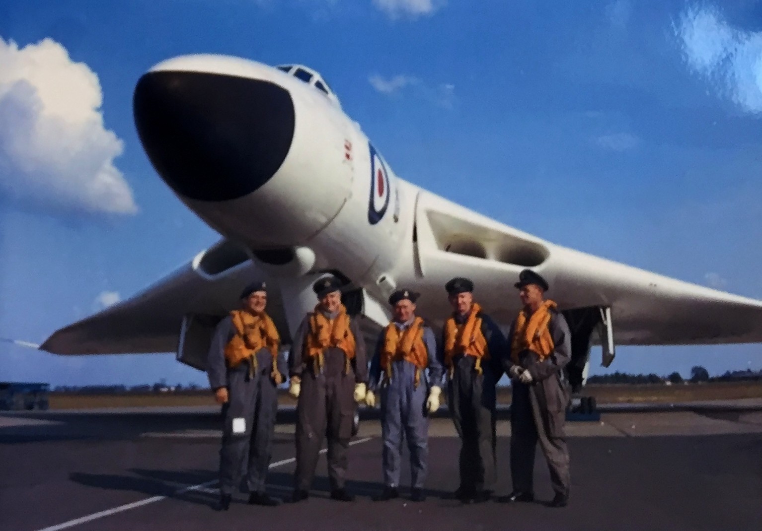 The Vulcan bomber and crew at RAF Middleton St George in the early 1960s