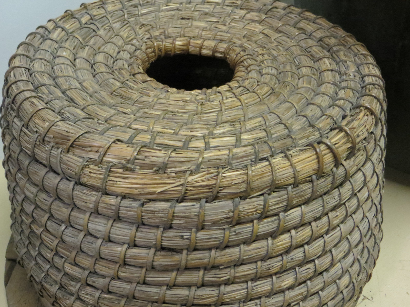 A skep which was placed in a bee bole