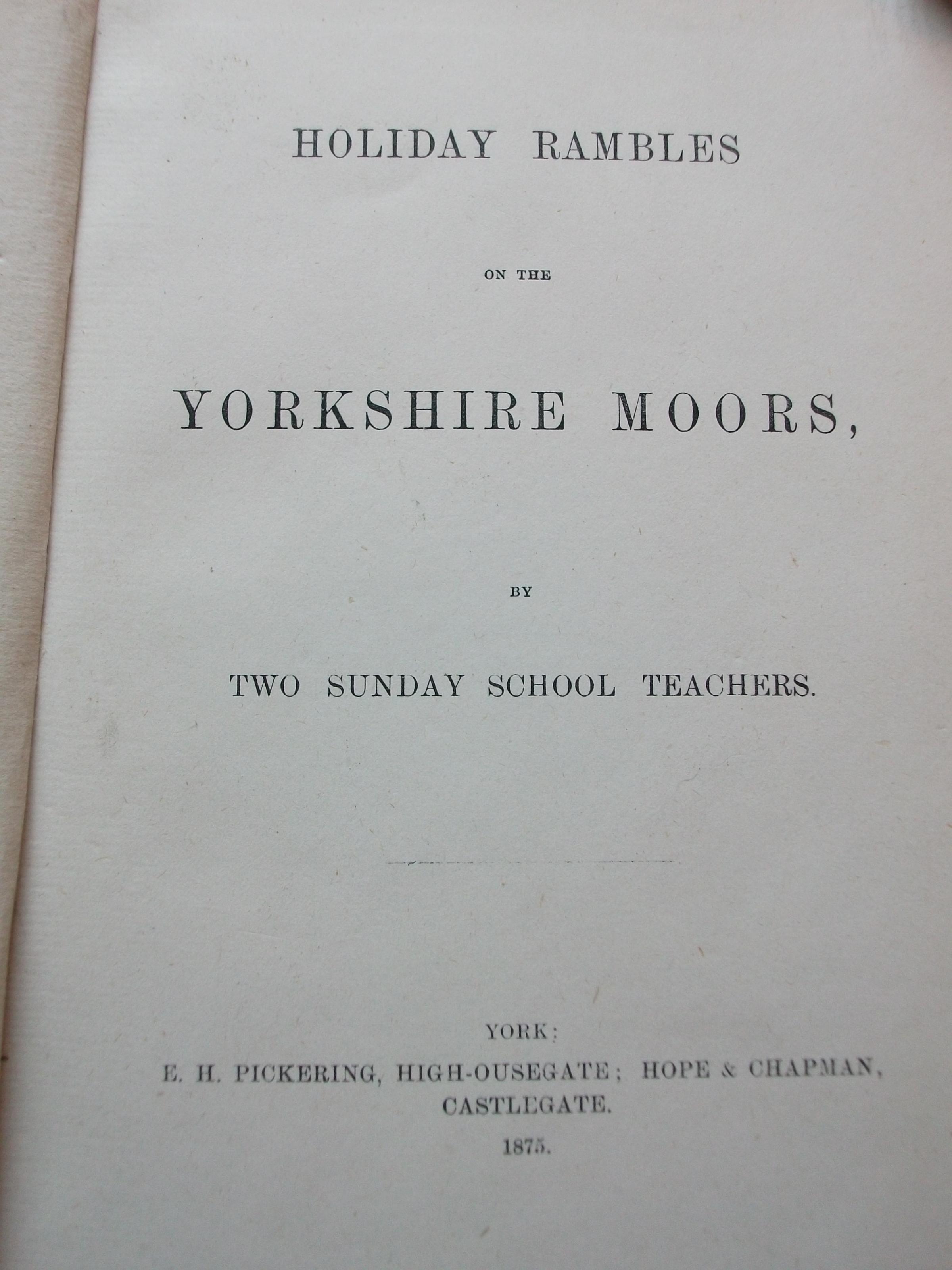The title page of the book on Bransdale
