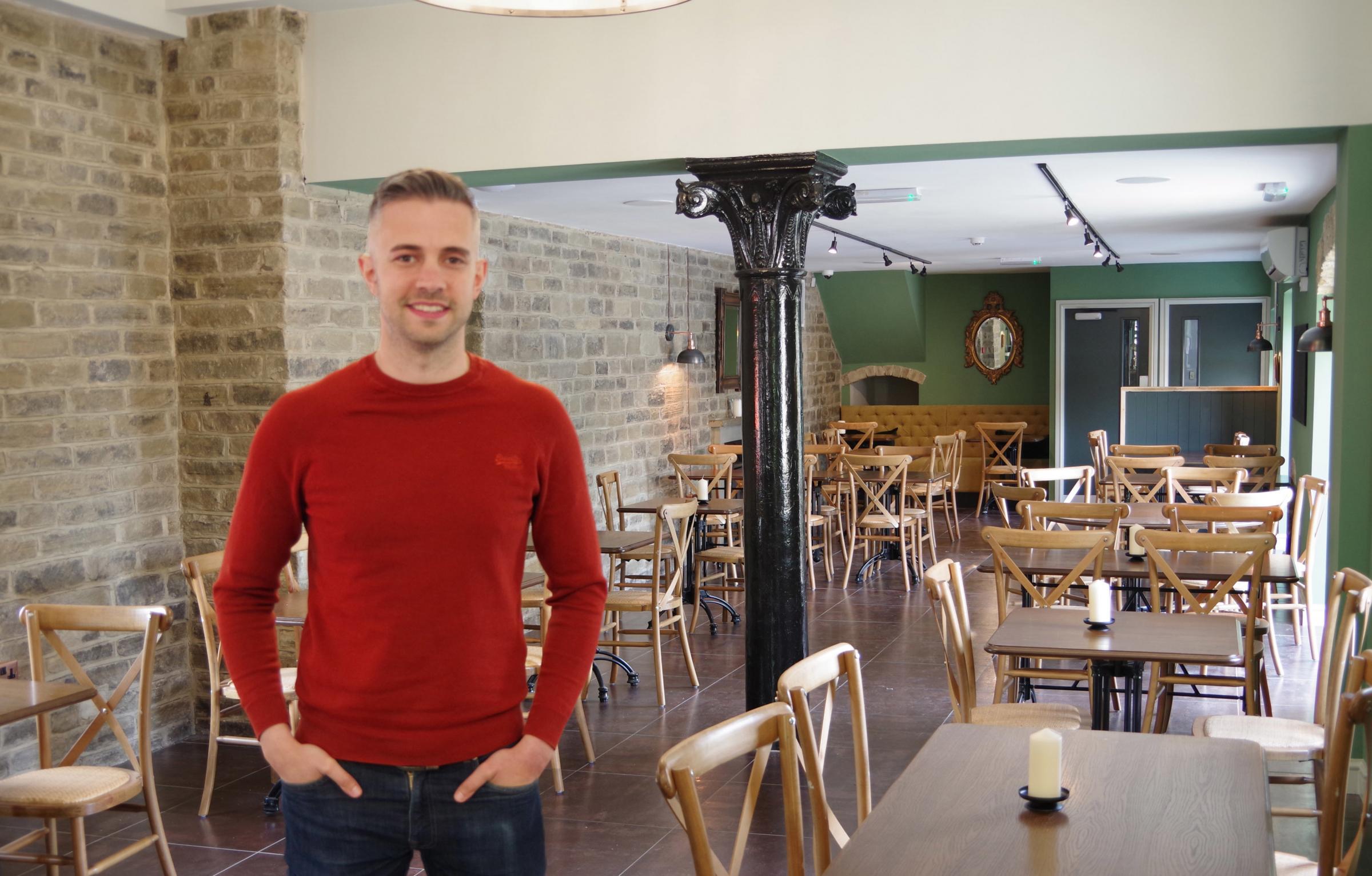 Simon Fletcher in the Stables Restaurant at Pinchinthorpe Hall