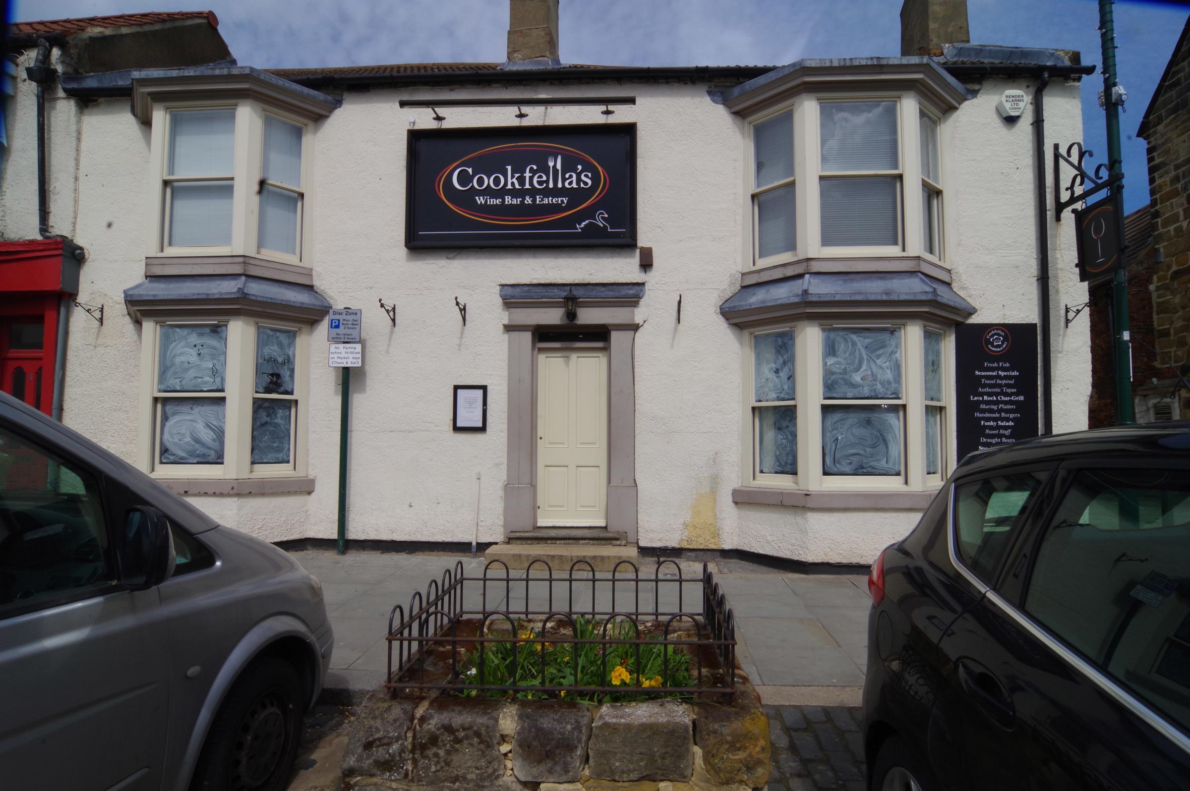 The front of the old pub, now Cookfellas Restaurant