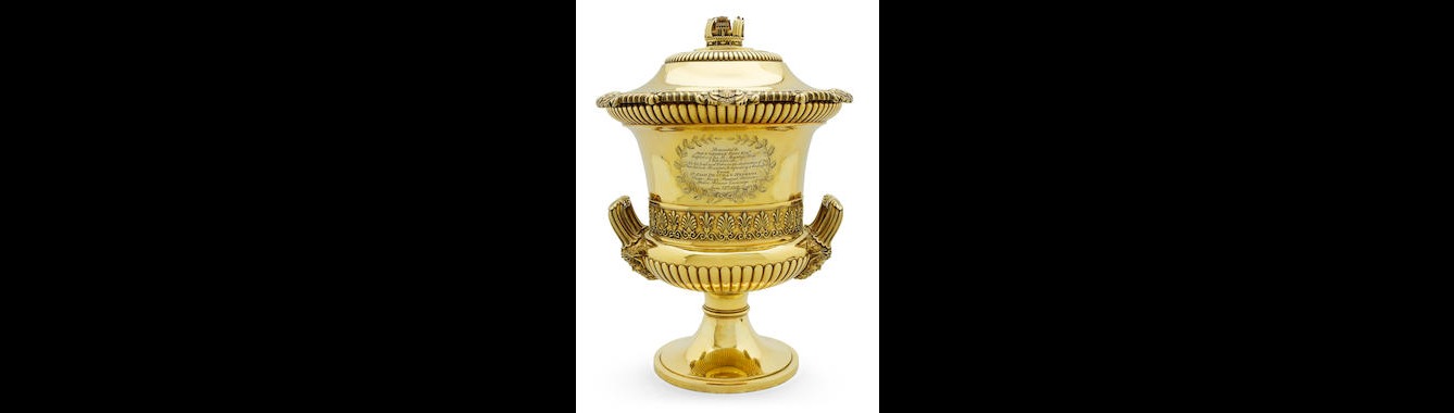 The trophy presented to Capt John Boss, which recently sold at Bonhams in London for £42,500