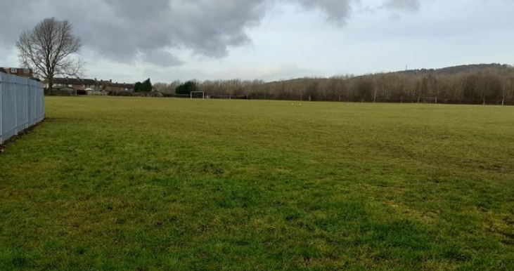 The King George V playing fields in Guisborough where football pitches are to be fenced off to the dismay of some locals