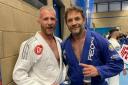 After battling through the first few rounds of the Jiu-Jitsu tournament with relative ease, Mr Appleton only realised that the actor would be his opponent as he entered the arena. Picture: DANNY APPLETON