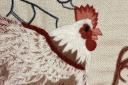 A cockerel from the Methodist Tapestries which will go on display next month in the Weardale Museum