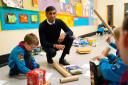 Rishi Sunak joins members of Bedale Beavers during their Make a Machine activity