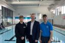 Tees Active Managing Director, Leon Jones (centre) with apprentices Callum Pedley (left) and Jack Ball