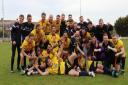 Marske United celebrate winning promotion in 2022