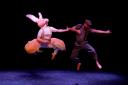 Dancers Natalie MacGillivray and Gavin Coward performing The Velveteen Rabbit in April at Hulubaloo
