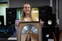 Jo Howarth with her platinum disc