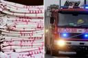 A tea towel left unattended sparked a call out from the emergency services, the fire service said
