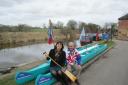  Claire Perry with David Train and his Paddle for Life
