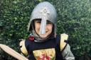 St Paul's CE School pupil Ralph had his wish granted to dress as a knight as part of their 150th birth celebrations