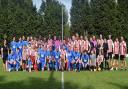 All the participants in the Coaches v Coaches event at Guisborough on Saturday