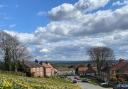 The view from Church Hill, Crayke, overlooking the Vale of York