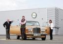 John Wade, Giles Drew and Pam Royle with the Rolls Royce which is to be auctioned with part of the proceeds going to GNAAS