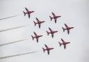 RAF Red Arrows from their last display on Teesside in 2016