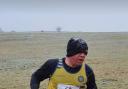 Duncan Fothergill braving the elements at the Richmond Cross Country