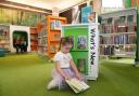 A youngster reading in the revamped area at Northallerton library