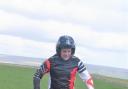 Darren Gill rides the course at Pen Hill